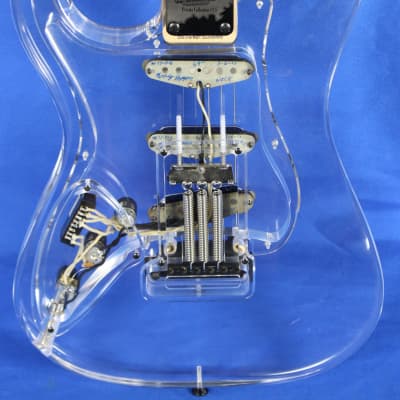 All Music Inc USA Private Collection #14 Acrylic Clear Strat Electric Guitar George  Fedden image 7