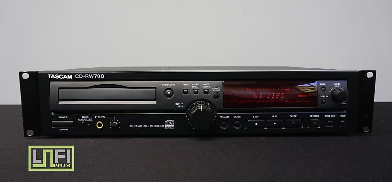 Tascam CD-RW700 Rack Mount Professional CD Recorder & Player - 100V