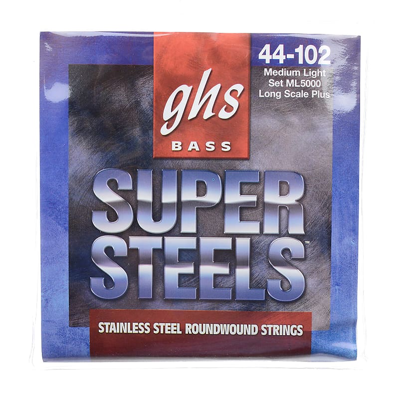 GHS Super Steels Long Scale Plus Medium Light Bass 44-102 image 1