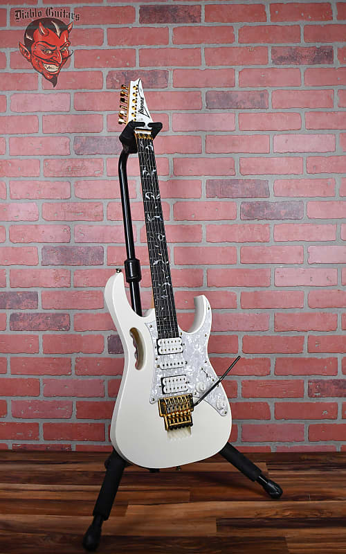 Ibanez JEM7V-WH Steve Vai Signature with Ebony Fretboard | Reverb