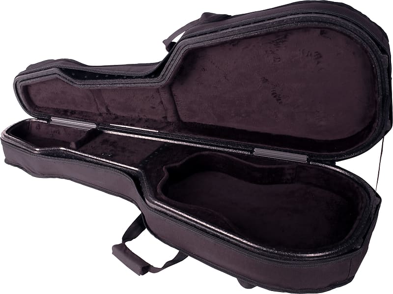 TRIC Deluxe Classical Folk Concert Hall Black Guitar Case