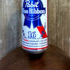 Pabst Blue Ribbon Beer Can Canjo - Limited Edition with Antique Reclaimed Wood Neck image 3