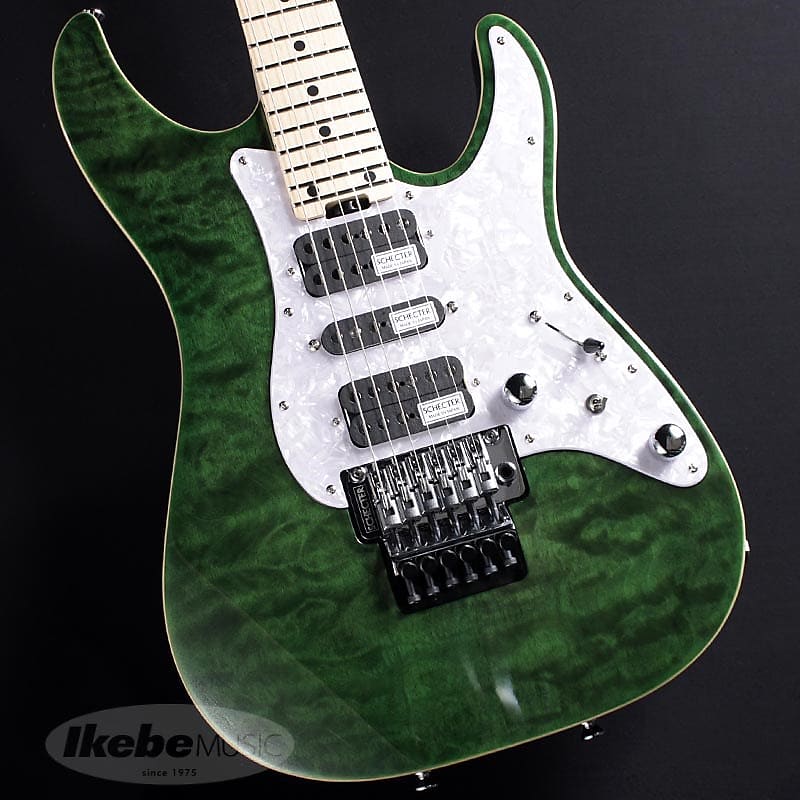 SCHECTER SD-2-24-AL (See-thru-Green/Maple)