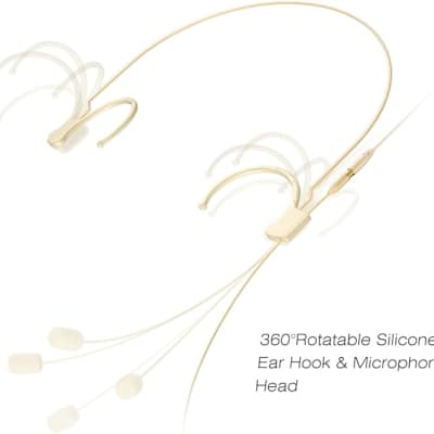 Headset/Headworn Microphone Professional Earset Over Ear Hanging Condenser Mic Compatible with Shure Wireless System Bodypack Transmitter, Ideal for Performance, Theater, Lecture image 2