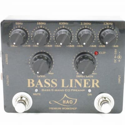 HAO Bass Liner Black Diamond 5-band EQ preamp for bass