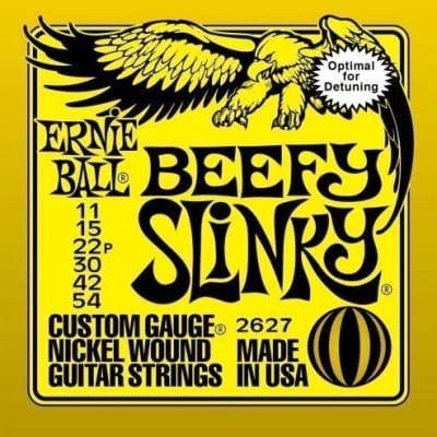 Ernie Ball Beefy Slinky Electric Guitar Strings 11-54 2627 for sale