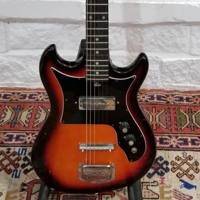 Harmony Double Cutaway Solid Body Guitar 1960s USA for sale