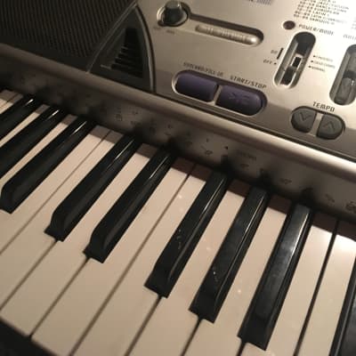 Casio CTK-496 100 Song Bank Keyboard MIDI Jacks & Mic Mix In & AC Adapter