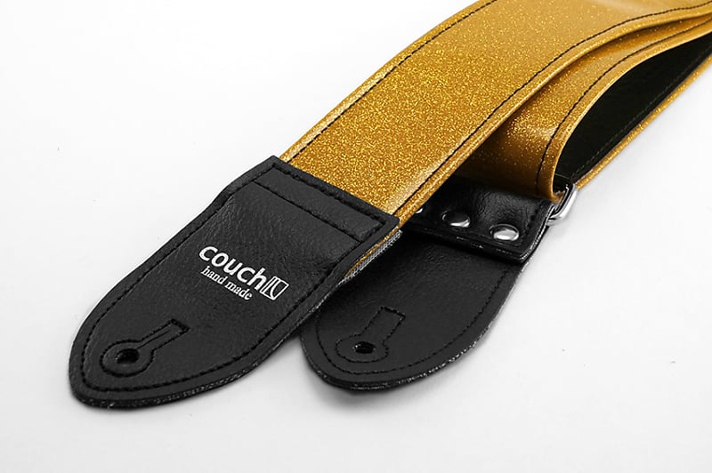 Couch Gold Sparkle Luggage Guitar Strap image 1
