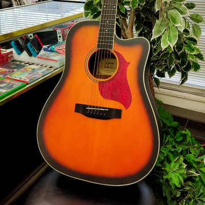 Donner DAG-1CS 2020's Cutaway Acoustic Guitar - Sunburst for sale