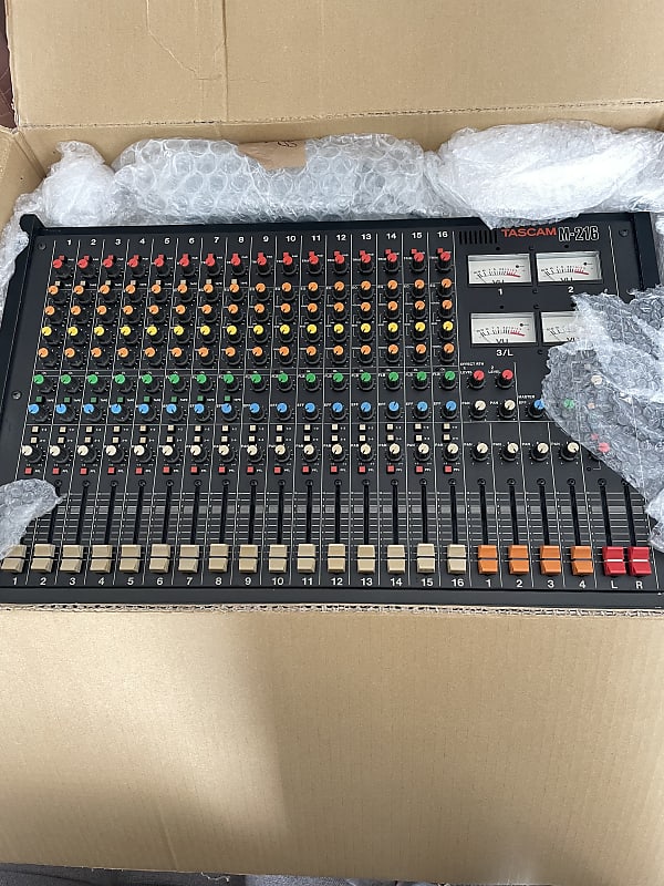 Tascam M216 Mixer modified with 16 Direct Outs, Soundgas Reverb
