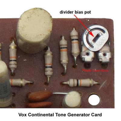 Set of Three Divider Bias Adjusting Pots for Vox V301J, V301E, V303J and V303E Organs image 2