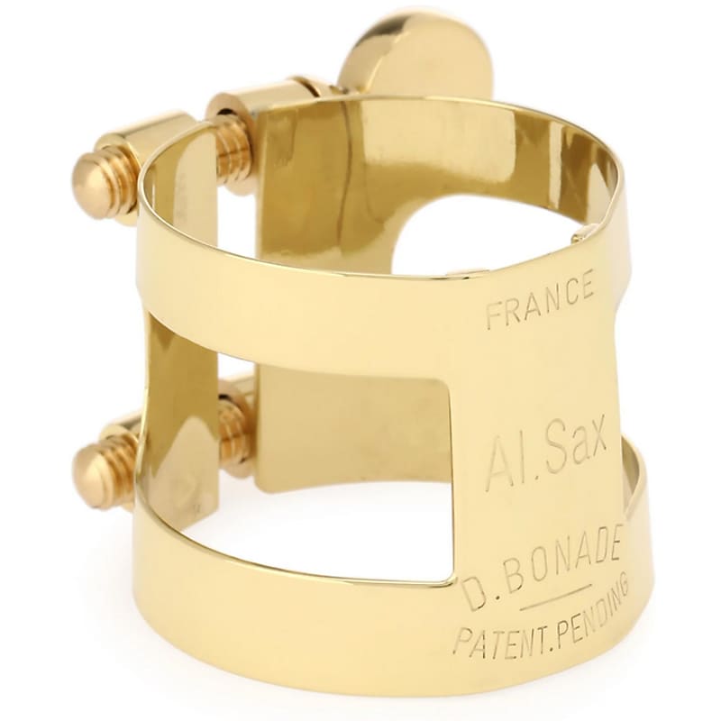 Bonade 2254UG Alto Saxophone Ligature Inverted Gold Reverb