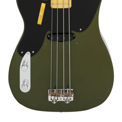Fender Custom Shop Vintage Custom 1951 Precision Bass NOS Aged Olive Drab Lefty image 2