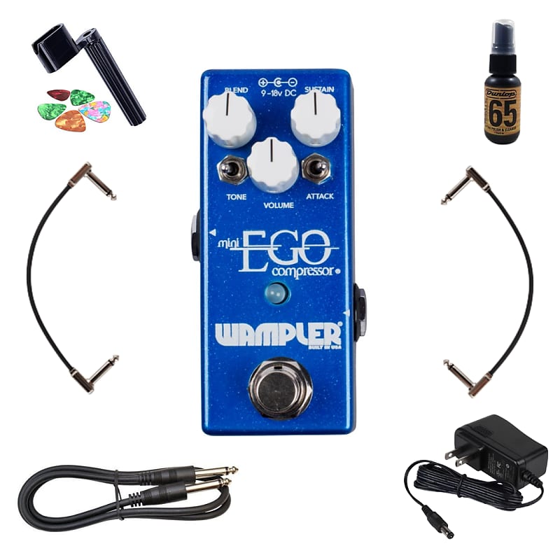 New Wampler Mini Ego Guitar Effects Compressor Pedal + FREE Guitar  Accessories | Reverb