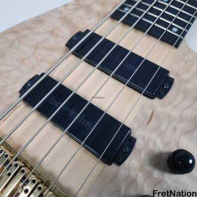 Fodera Imperial Elite 6-String Bass Single Cut Quilted Maple Mahogany Neck-Thru 11.5lbs I61484N image 12