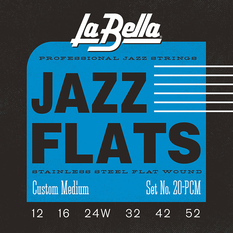 LaBella 20PCM Jazz Flats - Custom Light 12-52 image 1