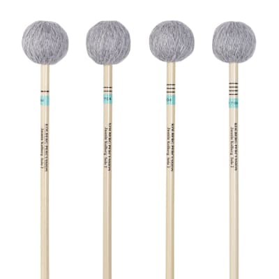 Kolberg R704 marimba mallets Jasmin Solo 2 green set of 4 rattan image 1