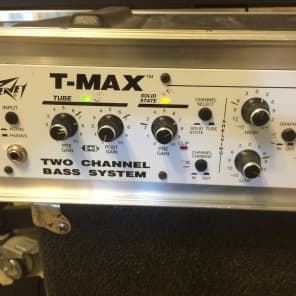 Peavey T-Max two channel bass head tube solid state w SKB