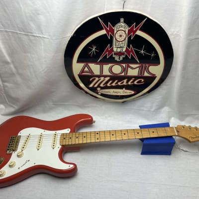 Fender FSR Special Edition / Limited Edition Classic Series '50s Stratocaster Guitar 2017 - Fiesta Red / Maple neck for sale