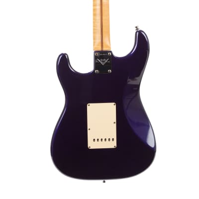 2005 Fender Custom Shop Custom Classic Player V Neck Stratocaster Electric Guitar, Midnight Blue, CZ51832 image 5