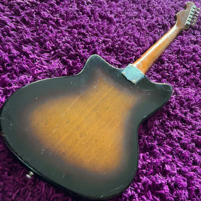 1965-1969 Zen-On/Morales ZES-130 Fender Offset MIJ Vintage Guitar Sunburst image 6