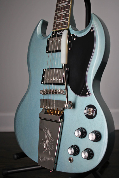 Epiphone SG 'Les Paul Custom' TV Pelham Blue w/ Maestro