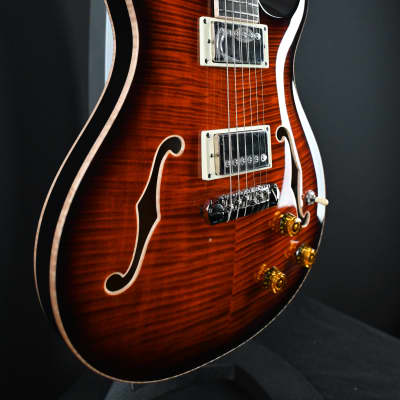 PRS SE Hollowbody II Piezo Orange Tiger Smokeburst #744 image 10