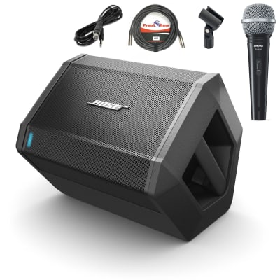 Bose S1 Pro Multi-Position PA System w/ Shure SV100-WA Mic & XLR Cable 20 ft image 1