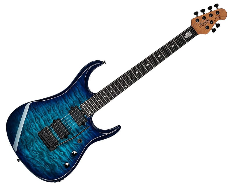Sterling by Music Man JP150D Quilted Maple - Cerulean Paradise image 1