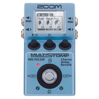Zoom MS-70CDR Multi-Stomp Chorus Delay Reverb Guitar Bass Effects FX Pedal image 2
