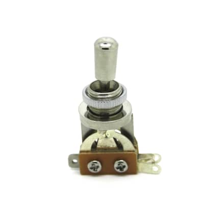 3 WAY CHROME TOGGLE SWITCH AND CHROME TIP FOR GIBSON EPIPHONE SG LES PAUL for sale