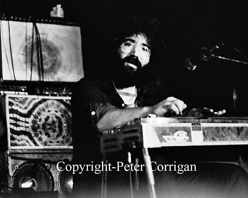 Grateful Dead Concert Photo Jerry Garcia playing Pedal Steel- Manhattan Center April 1971 image 1
