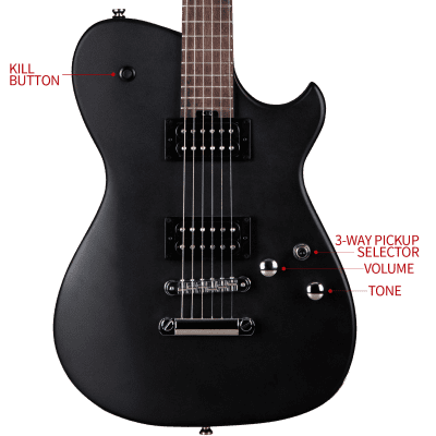 Cort Manson Guitar Works Meta Series MBM-1 Matthew Bellamy Signature Guitar - Matte Black image 15