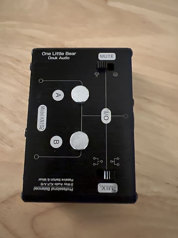 Douk Audio One little bear Brushed metal black Reverb