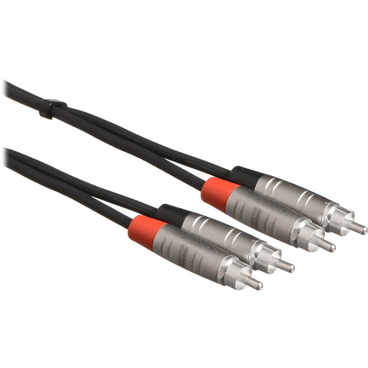 Hosa - HRR-003X2 - Dual REAN RCA to Dual REAN RCA Pro Stereo Cable - 3 ft. image 1