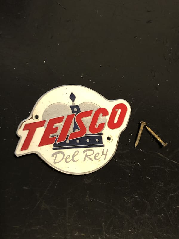 Teisco Logo Badge for Headstock 1960s metal Original w | Reverb UK