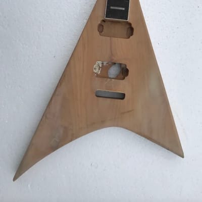 Flying V Guitar Body with Neck and Rosewood Fingerboard