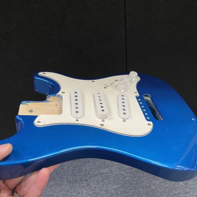 Unbranded  Mini Stratocaster Strat body  - Blue - Project parts image 9