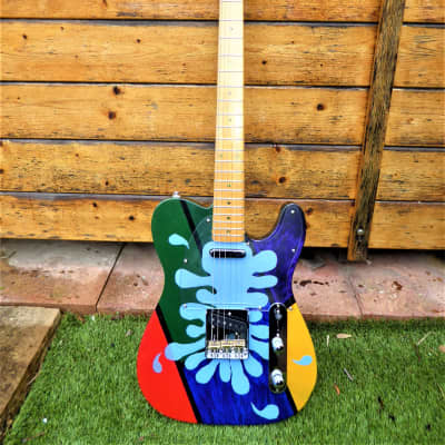 DY Guitars Brad Paisley tribute water / splash Paisley relic  / tele body PRE-BUILD ORDER for sale