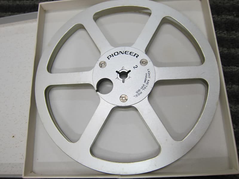 Pioneer PR-85 7Take Up Reel,Metall Good Condition, Vintage 1970s, Japan,  QUALITY 1970s Silver