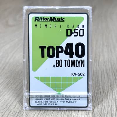 Roland D-50 / D-550 Voice ROM Data Card // Rittor Music // KV-502 Top40 by Bo Tomlyn