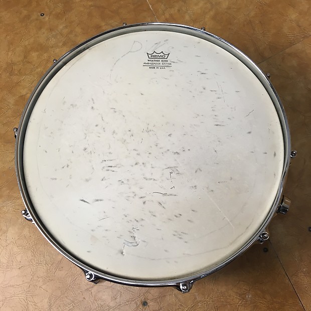Rogers R380 5.5x14 Steel Snare Drum 1980's