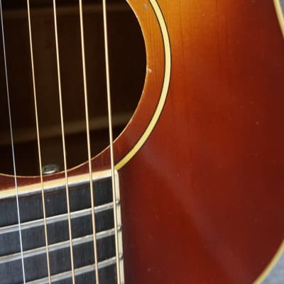 Yamaki BP-30S Petit Series Buffalo Headstock Japan Sunburst Acoustic Guitar image 9