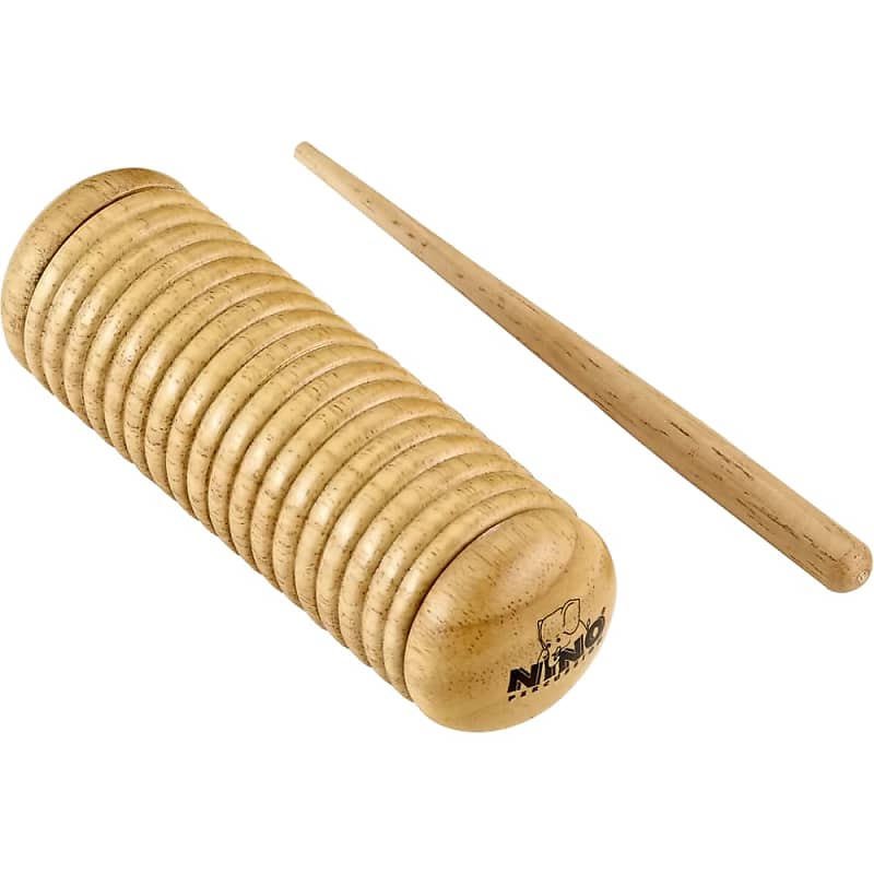 Nino Percussion Wooden Guiro with Shaker Filling and Scraper - Great for Classroom Music (NINO520) image 1