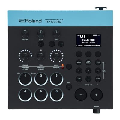 Roland TM-6 PRO Acoustic Drum Trigger Module with Powerful Layer Function, High-Speed Trigger Response, Three Sound Modify Knobs, Independent Volume Control and LED Indicators