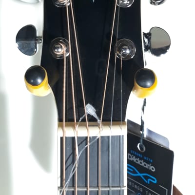 Washburn  EA12B-A Acoustic/Electric Guitar Glossy Black Finish image 3