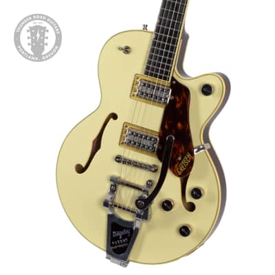 2020 Gretsch G6659T-LIV Players Edition Broadkaster Jr. Single Cut Center Block Two Tone Lotus Ivory/Walnut Stain for sale