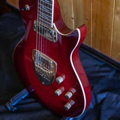 Carparelli Pacifico SV Electric Guitar - Red Burst Flame *Showroom Condition. image 7