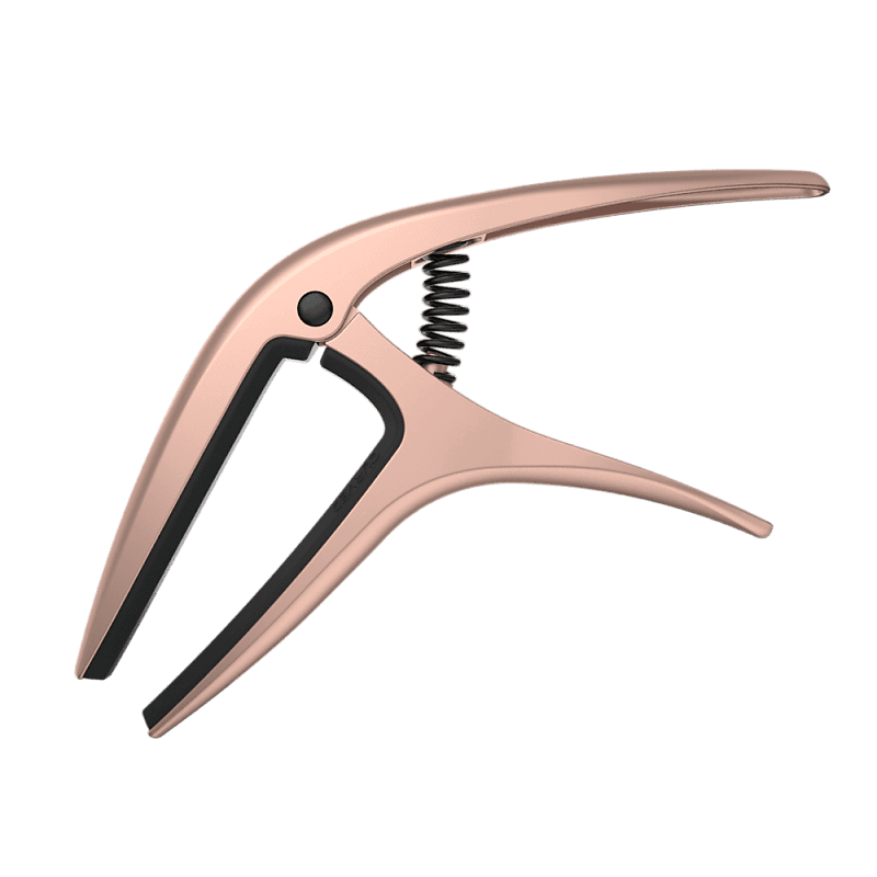 Ernie Ball **NEW ERNIE BALL UNIVERSAL AXIS CAPO -WORKS ON BOTH ACOUSTIC AND ELECTRIC!** Rose Gold image 1